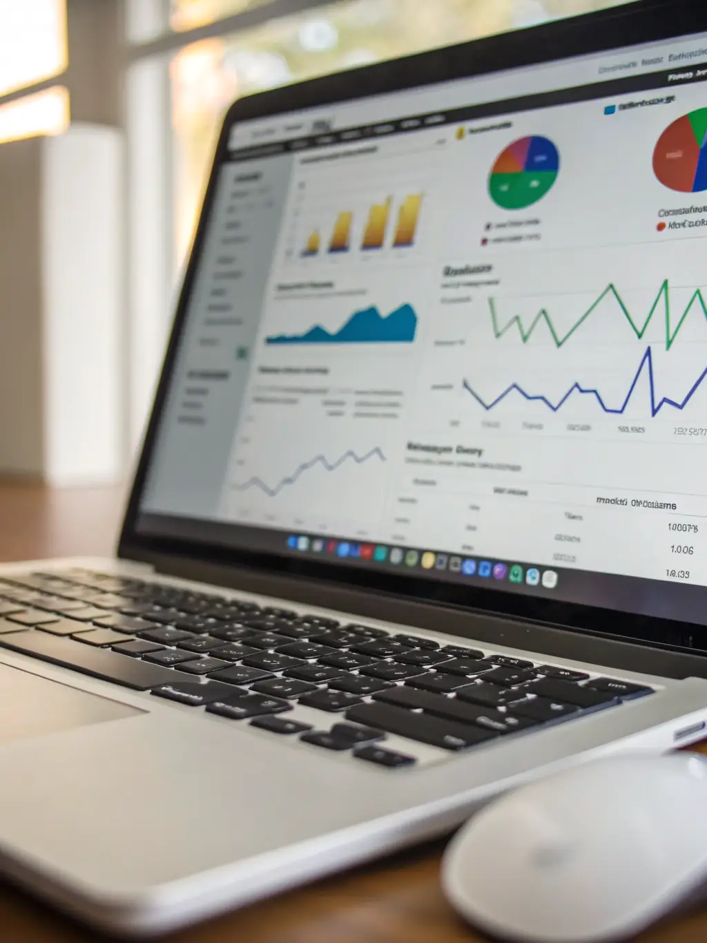 A visual representation of market analysis data, such as charts and graphs showing market trends, competitor analysis, and customer segmentation, highlighting Implied Marketing's expertise in market research.